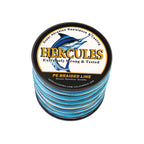 300M 328Yds Blue Camo HERCULES 8 Strands 10lbs-300lbs PE Dyneema braid Fishing Line blue camouflage braid Line HERCULES