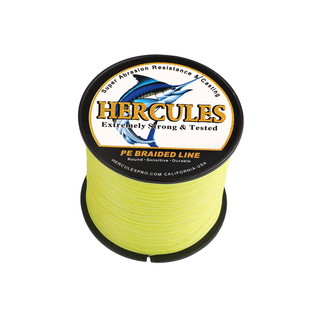 500M 547Yds Fluorescent Yellow 10lb-300lb HERCULES PE braid Fishing Li –  Hercules Fishing Tackle