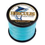 500M 547Yds Blue 6lb-100lb HERCULES PE Braid Fishing Line 4 Strands HERCULES