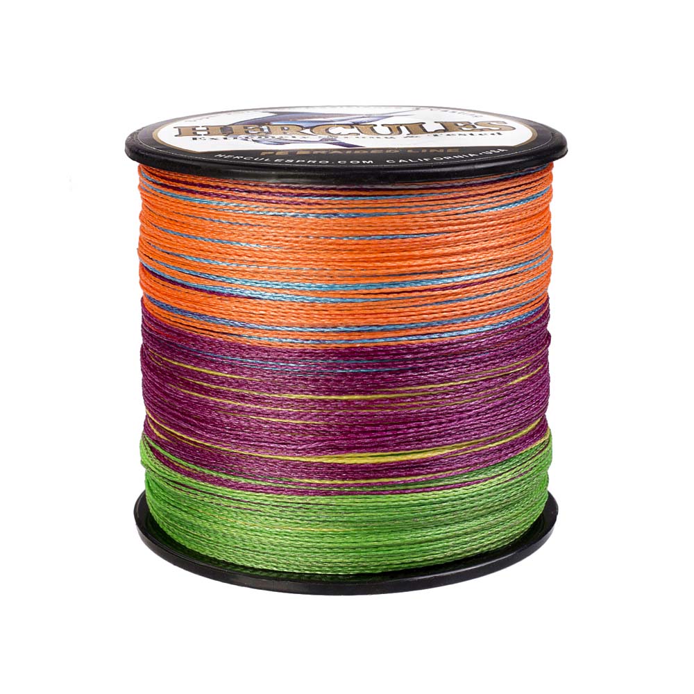 500M 547Yds Multicolor 6lb-100lb HERCULES PE Braid Fishing Line 4 Strands HERCULES