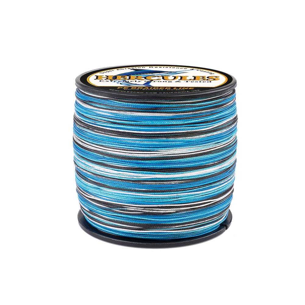  FISHARE 4 Strands BlueCamo Braided Fishing Line - 500YD,10LB :  Sports & Outdoors