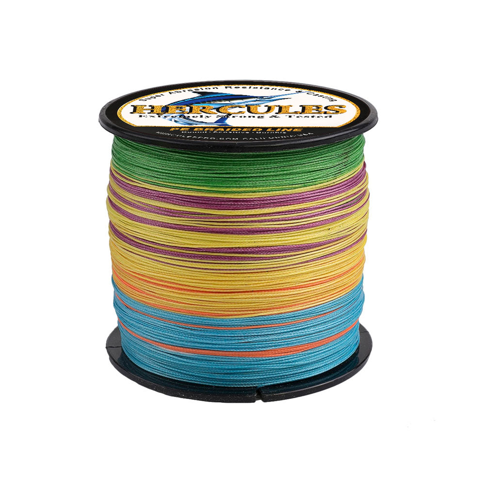 HERCULES 500M 547 Yds 8 Strands 30lbs Braided Fishing Line Multicolor Fly  Weave
