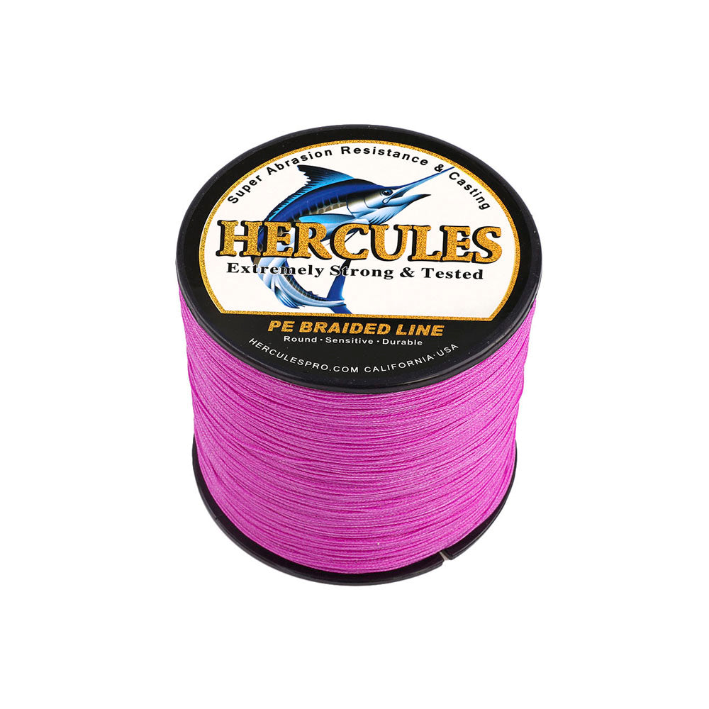 500M 547Yds Pink 10lb-300lb HERCULES PE Braided Fishing Line 8