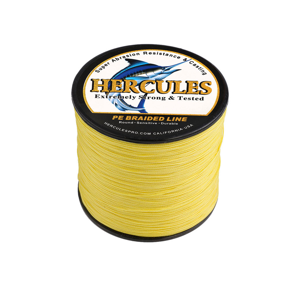 500M 547Yds Yellow 10lb-300lb HERCULES PE braid Fishing Line 8 Strands – Hercules  Fishing Tackle