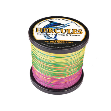 500M 547Yds Multicolor 10lb-300lb HERCULES PE Braided Fishing Line 8 Strands