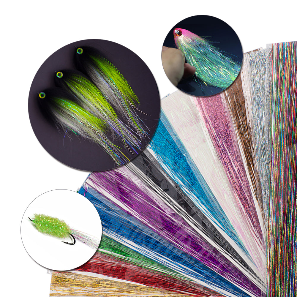 HERCULES Fly Tying Materials Crystal Flash Flashabou HERCULES SALE