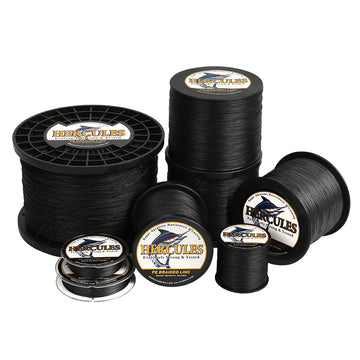 1000M 1094Yds Black 10lb-300lb HERCULES PE Braided Fishing Line 8 Strands