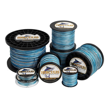 1000M 1094Yds Camo Blue 10LB-300LB HERCULES PE Braid Fishing Line 8 Strands