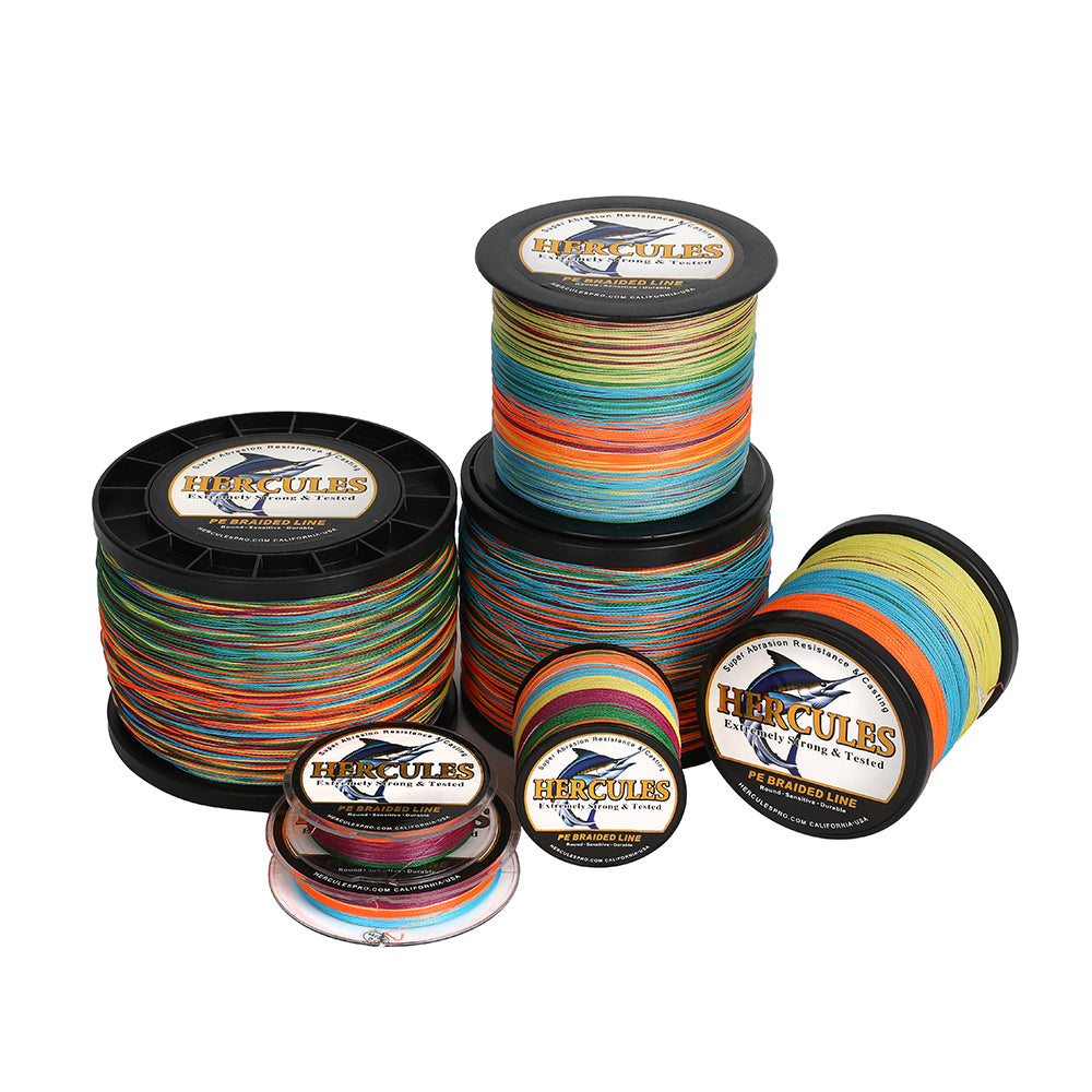 HERCULES Super Strong 500M 547 Yards Braided Fishing Line 80 LB Test for  Saltwater Freshwater PE Braid Fish Lines 4 Strands - Yellow, 80LB (36.3KG),  0.48MM : Buy Online at Best Price