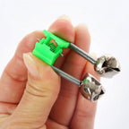 HERCULES Wingsflying 20 Pcs Fishing Rod Extra Loud Alarm Dual Alert Bell Green Silver Tone HERCULES SALE