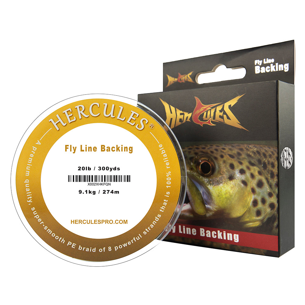 HERCULES Braided Fly Fishing Line Backing with Long-lasting Color HERCULES