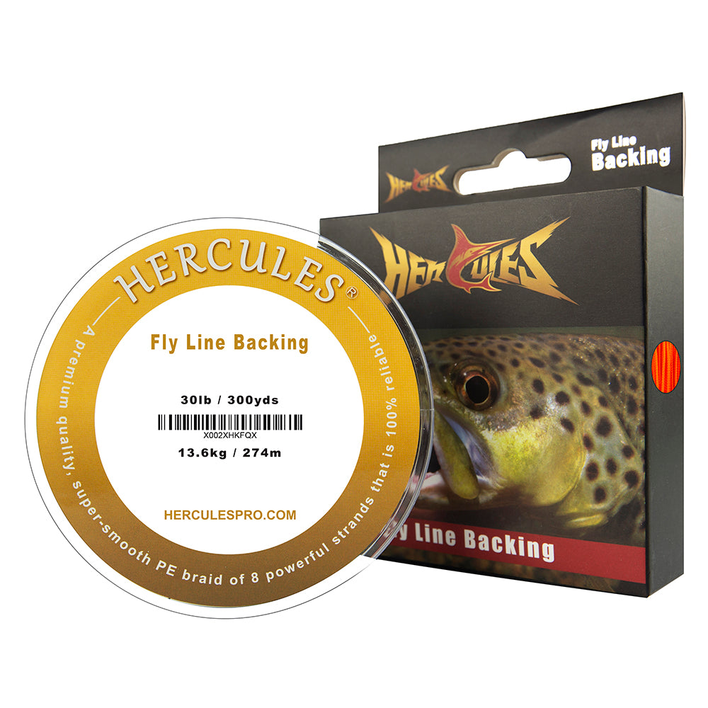 HERCULES Braided Fly Fishing Line Backing with Long-lasting Color HERCULES