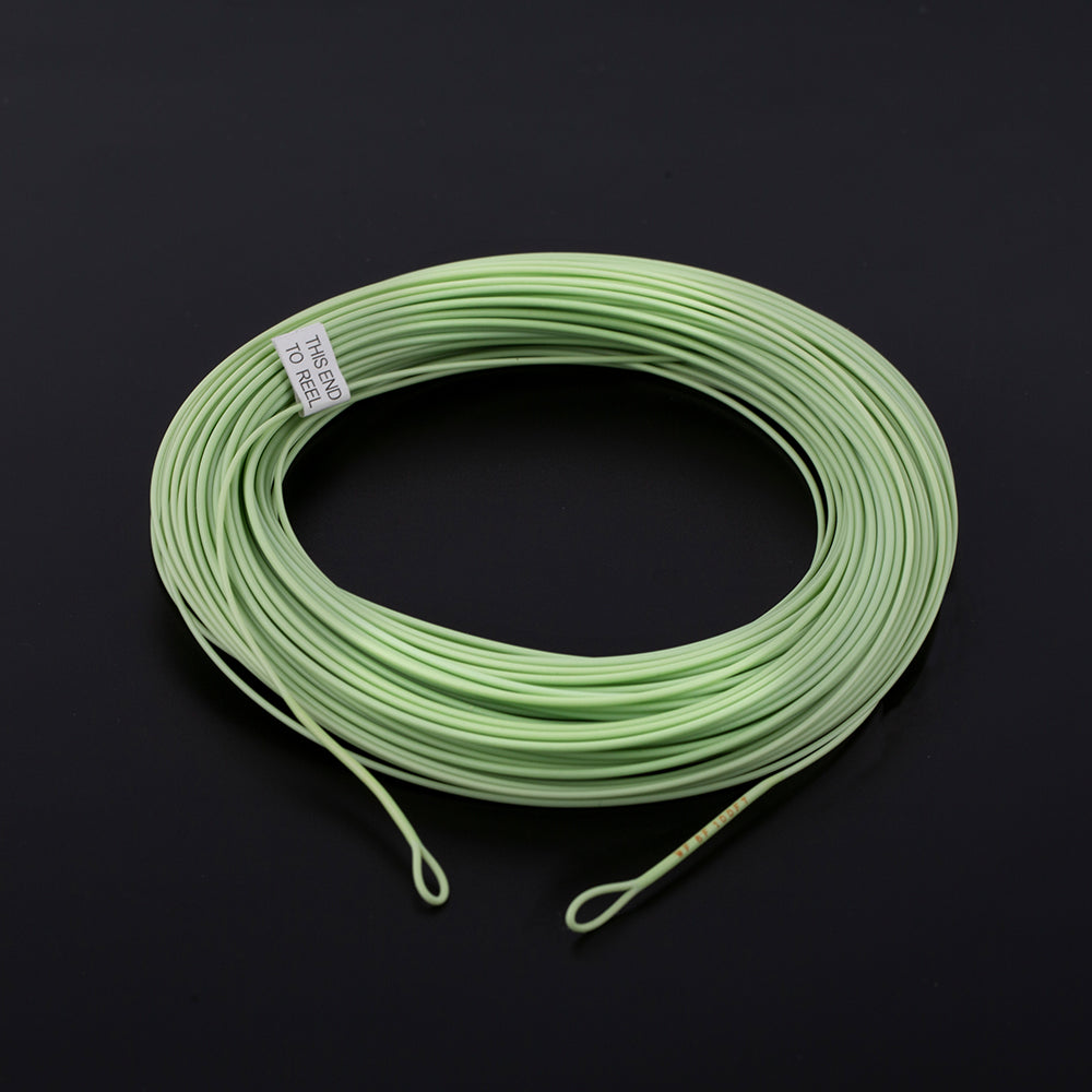 Riverruns Fly Fishing Floating Line with Welded Loop Weight Forward Fly  Lines 85FT WF3 4 5 6 7 8F (Moss Green, WF4F)