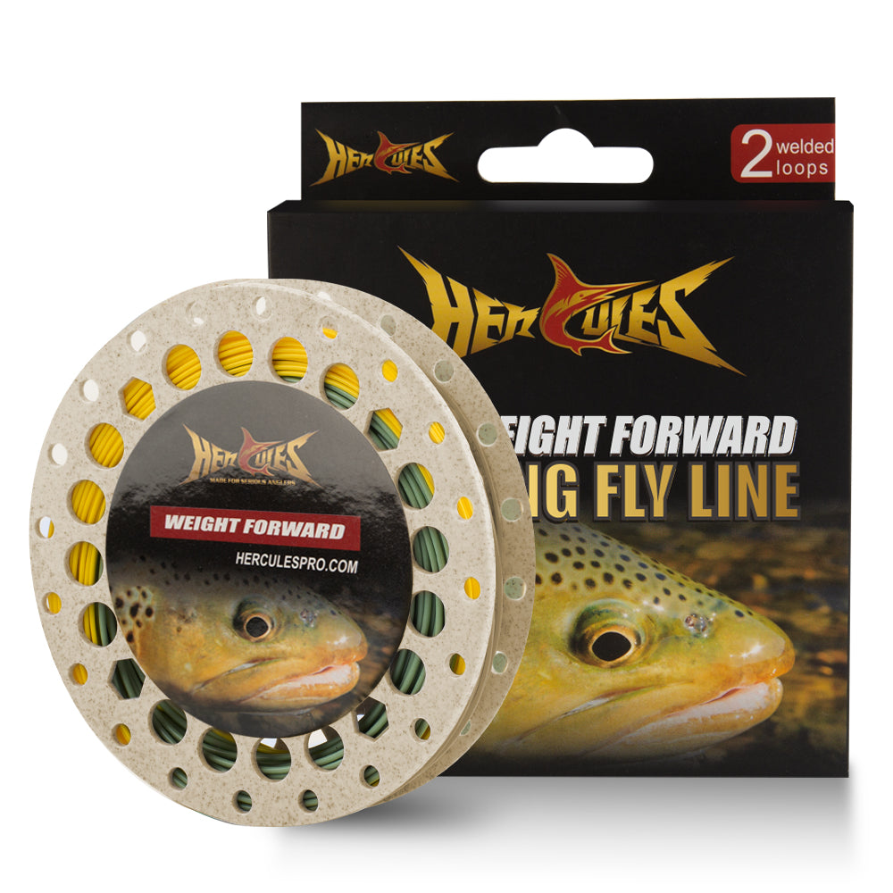 HERCULES Fly Fishing Line Floating WF Fly Line with Double Welded Loop HERCULES SALE