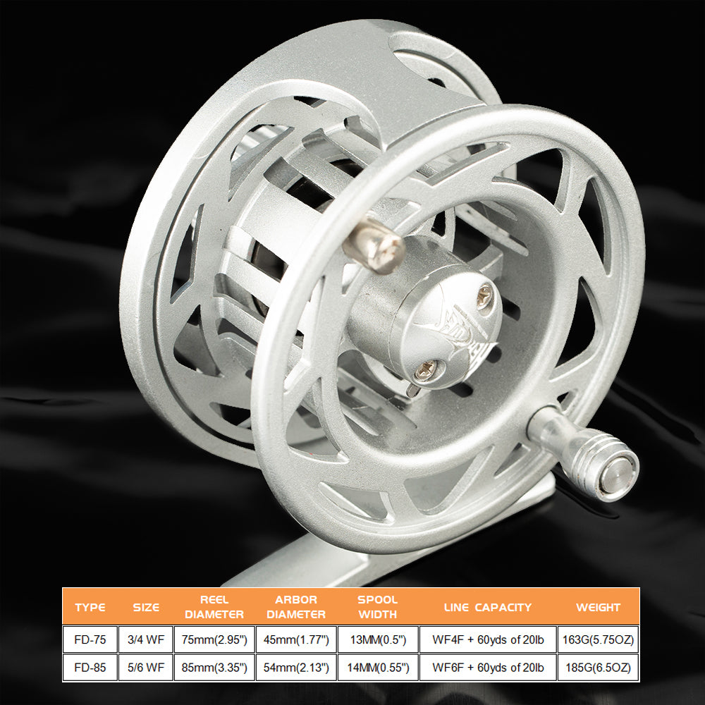 HERCULES Fly Fishing Reel with Push Button Release, Aluminum Alloy – Hercules  Fishing Tackle