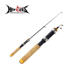 HERCULES Fishing Rod Fishing Tackle 60cm Telescopic Portable Carbon Fiber Fishing Pole Pesca Elastic Anti Slip HERCULES SALE