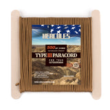 HERCULES 550 Paracord Survival Rope Coyote Type III Parachute Cord for Camping HERCULES