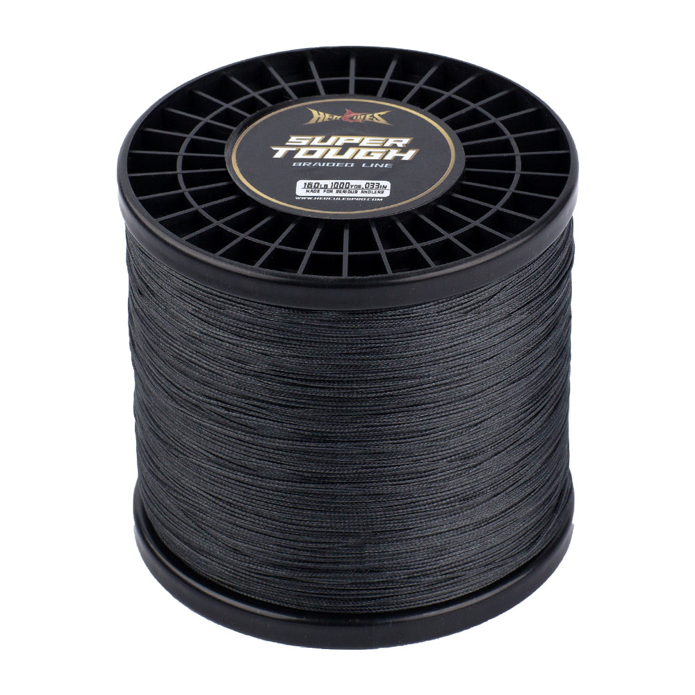 HERCULES SUPER TOUGH Black Braided Fishing Line HERCULES