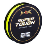 HERCULES SUPER TOUGH  Fluo Yellow Braided Fishing Line HERCULES