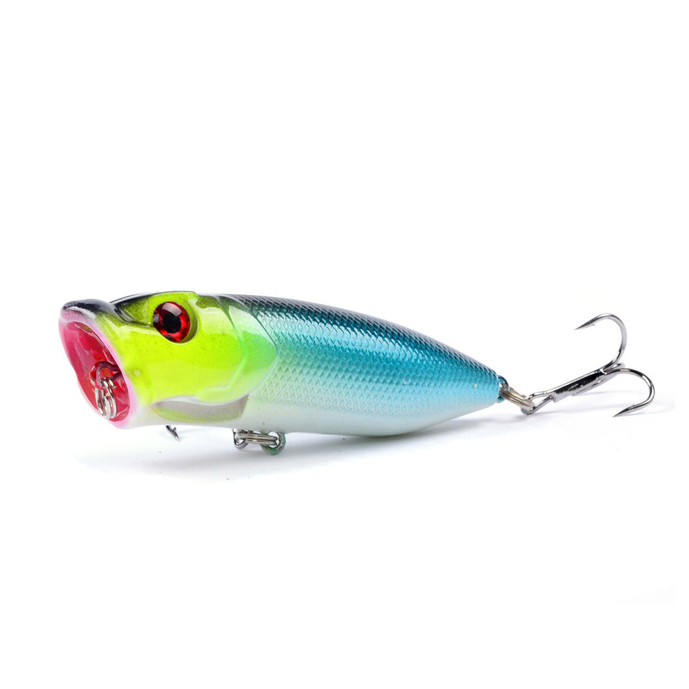 HERCULES Popper Fishing Lure 3D Eyes Wobbler Artificial Hard Bait 6PCS HERCULES SALE