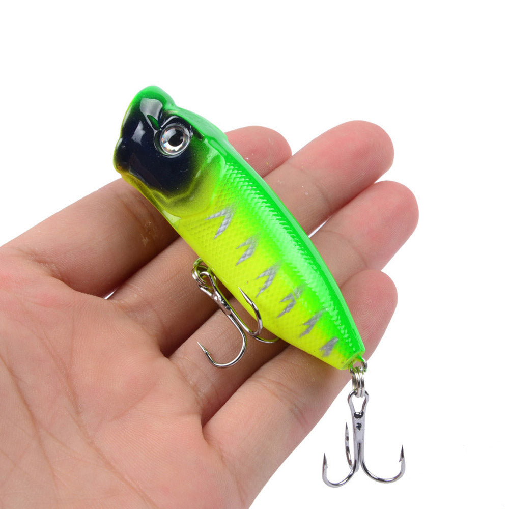 HERCULES Popper Fishing Lure 3D Eyes Wobbler Artificial Hard Bait 6PCS HERCULES SALE
