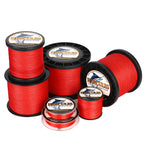 HERCULES Red 12 Strands 10lb-420lb PE Braided Fishing Line 100M-2000M HERCULES
