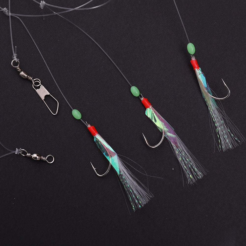 HERCULES SABIKI Lures Bait Feathers Rig Pollack Cod Freshwater Saltwater Fishing Hooks HERCULES SALE