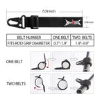 HERCULES M3 Heavy Duty Fishing Lanyard & Kayak Leash with Rod Straps HERCULES