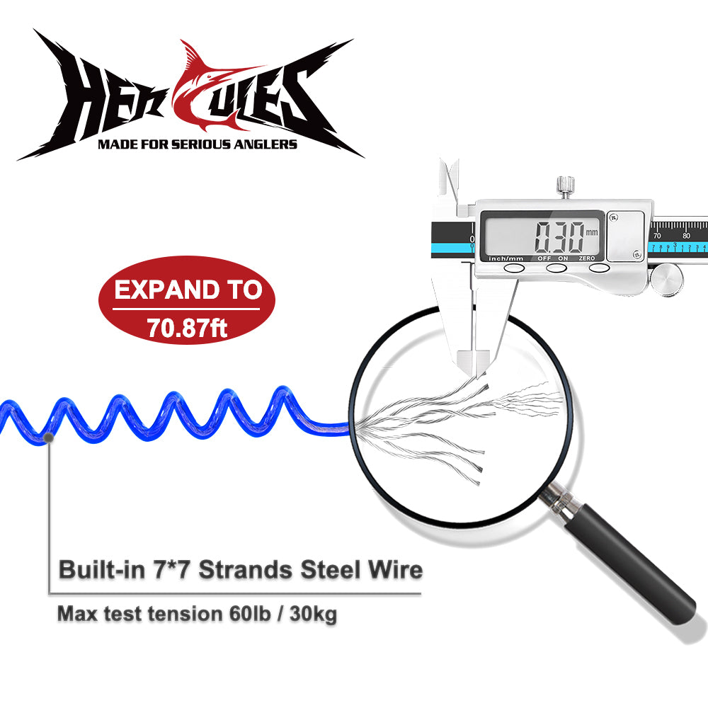 HERCULES M3L Heavy Duty Fishing Lanyard Pack of 2(17.7”×2) 4 Colors HERCULES SALE