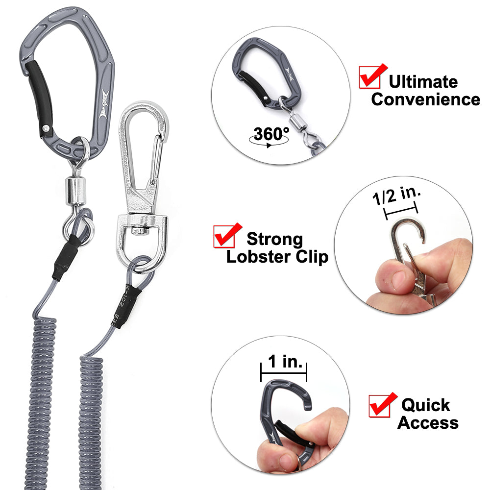 HERCULES M3LP Heavy Duty Fishing Lanyard Pack of 2(17.7”Plus×2) 4 Colors HERCULES SALE