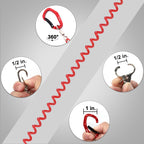 HERCULES M3LPS Heavy Duty Fishing Lanyard Pack of 2(17.7”Plus+ 5.9”) 4 Colors HERCULES SALE