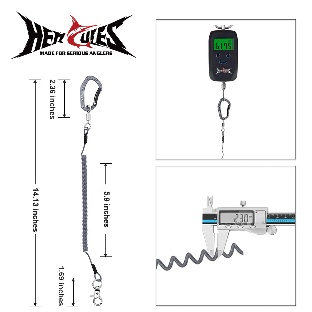 HERCULES M3S Heavy Duty Fishing Lanyard Pack of 2(5.9”×2) 4Colors HERCULES SALE