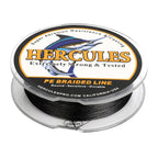 100M 109Yds Black 10lb-300lb HERCULES PE braid Fishing Line 8 Strands HERCULES