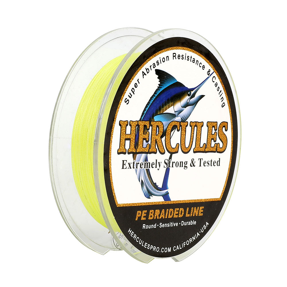 100M 109Yds Fluorescent Yellow 6lb-100lb HERCULES PE Braided Fishing L –  Hercules Fishing Tackle