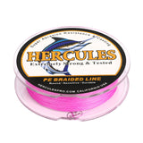 100M 109Yds Pink 10lb-300lb HERCULES PE Braided Fishing Line 8 Strands