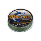 HERCULES No Fade Fishing Line Green 4 Strands 6LB-100LB Super Strong PE Braided Fishing Line HERCULES