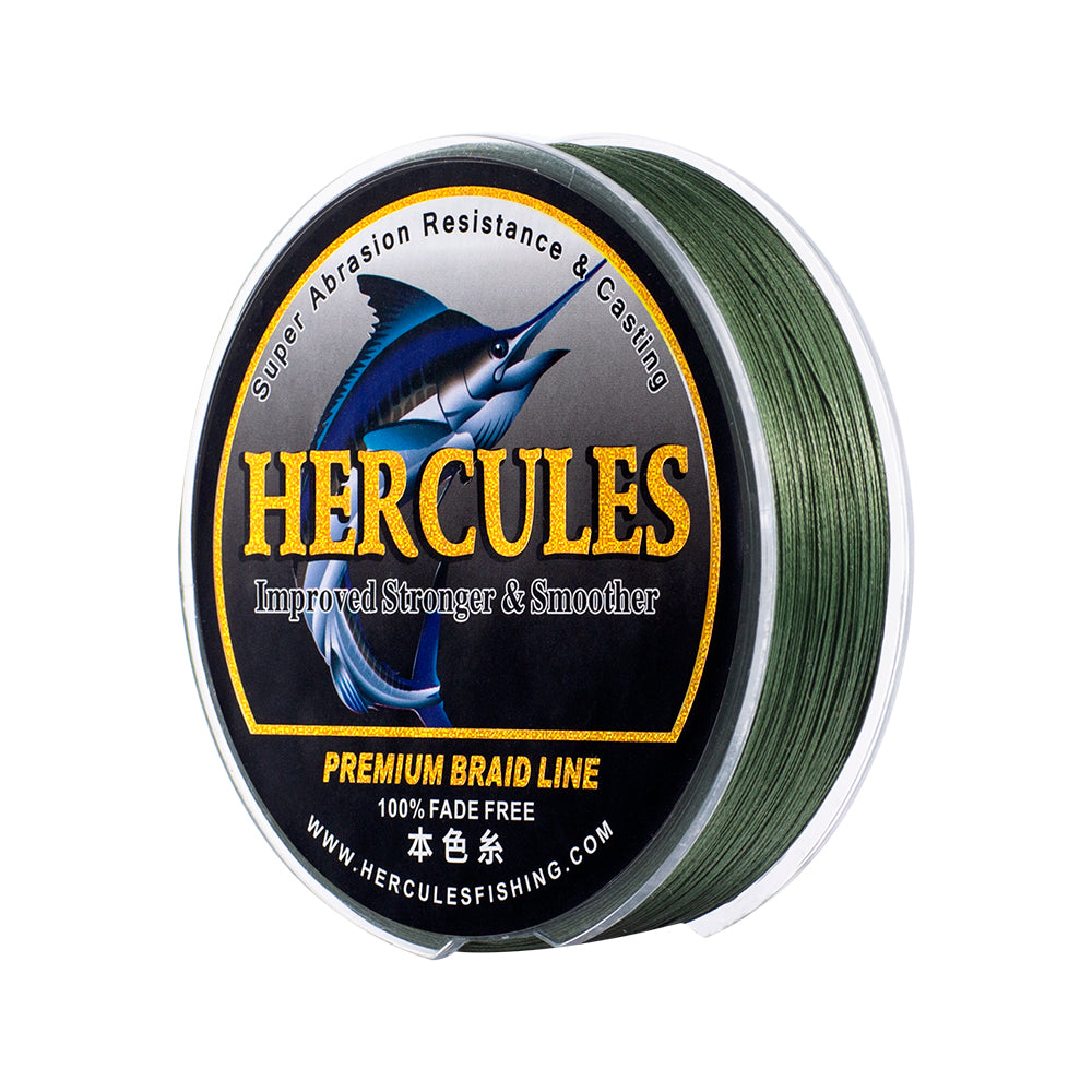 HERCULES No Fade Fishing Line Green 8 Strands PE Braided Fishing Line10LB-120LB HERCULES