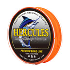 HERCULES No Fade Fishing Line Orange 8 Strands Strong PE Fishing Line 10LB-120LB Braided Fishing Lines HERCULES