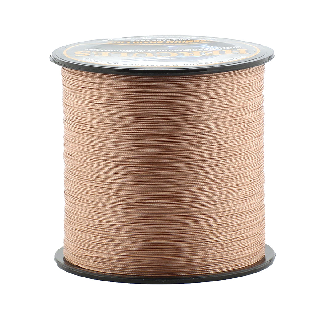 HERCULES No Fade Fishing Line Brown 8 Strands Strong PE Fishing Line 10LB-120LB Braided Fishing Lines HERCULES