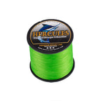 HERCULES No Fade Fishing Line Fluorescent Green 4 Strands 6LB-100LB PE Braided Fishing Line HERCULES
