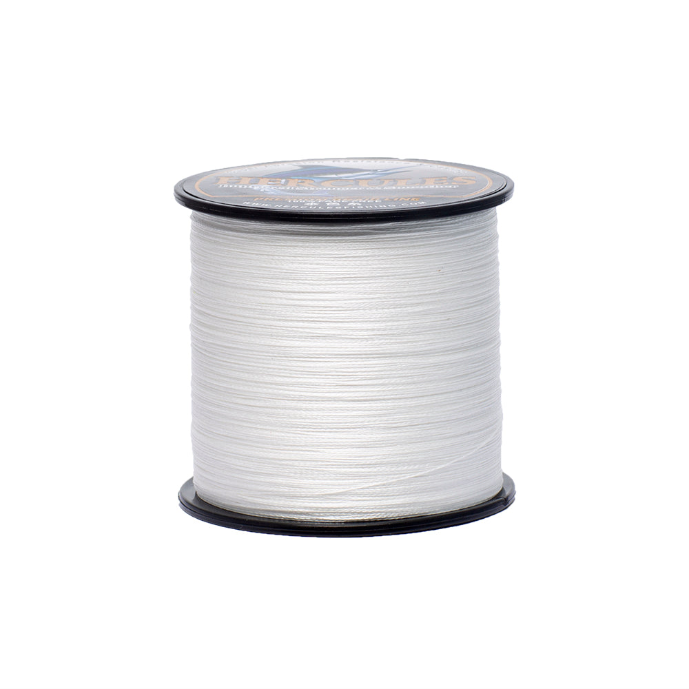HERCULES No Fade Fishing Line White 4 Strands 6LB-100LB PE Braided Fishing Line HERCULES