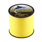 HERCULES No Fade Fishing Line Yellow 4 Strands 6LB-100LB Super Strong PE Braided Fishing Line HERCULES
