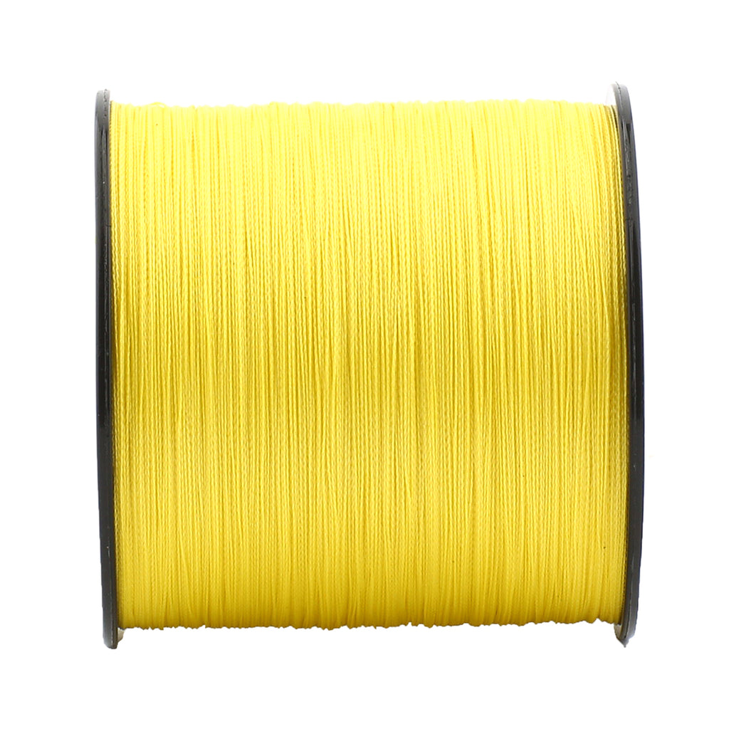 HERCULES No Fade Fishing Line Yellow 4 Strands 6LB-100LB Super Strong PE Braided Fishing Line HERCULES