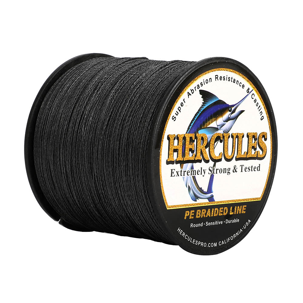 300M 328Yds Black 6lb-100lb HERCULES PE Braid Fishing Line 4 Strands – Hercules Fishing Tackle 300M 328Yds Black 6lb-100lb HERCULES PE Braid Fishing Line 4 Strands – Hercules Fishing Tackle