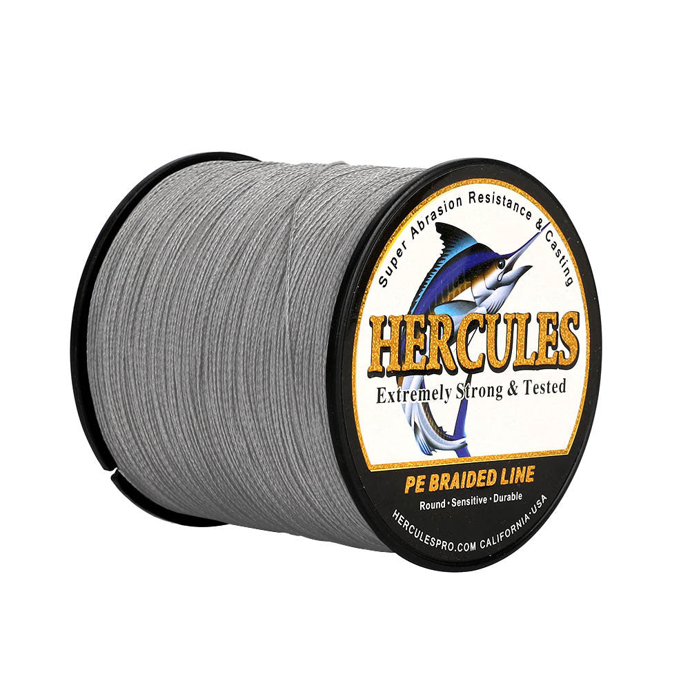 300M 328Yds Grey 6lb-100lb HERCULES PE Braided Fishing Line 4 Strands Hercules Fishing Tackle 300M 328Yds Grey 6lb-100lb HERCULES PE Braided Fishing Line 4 Strands Hercules Fishing Tackle