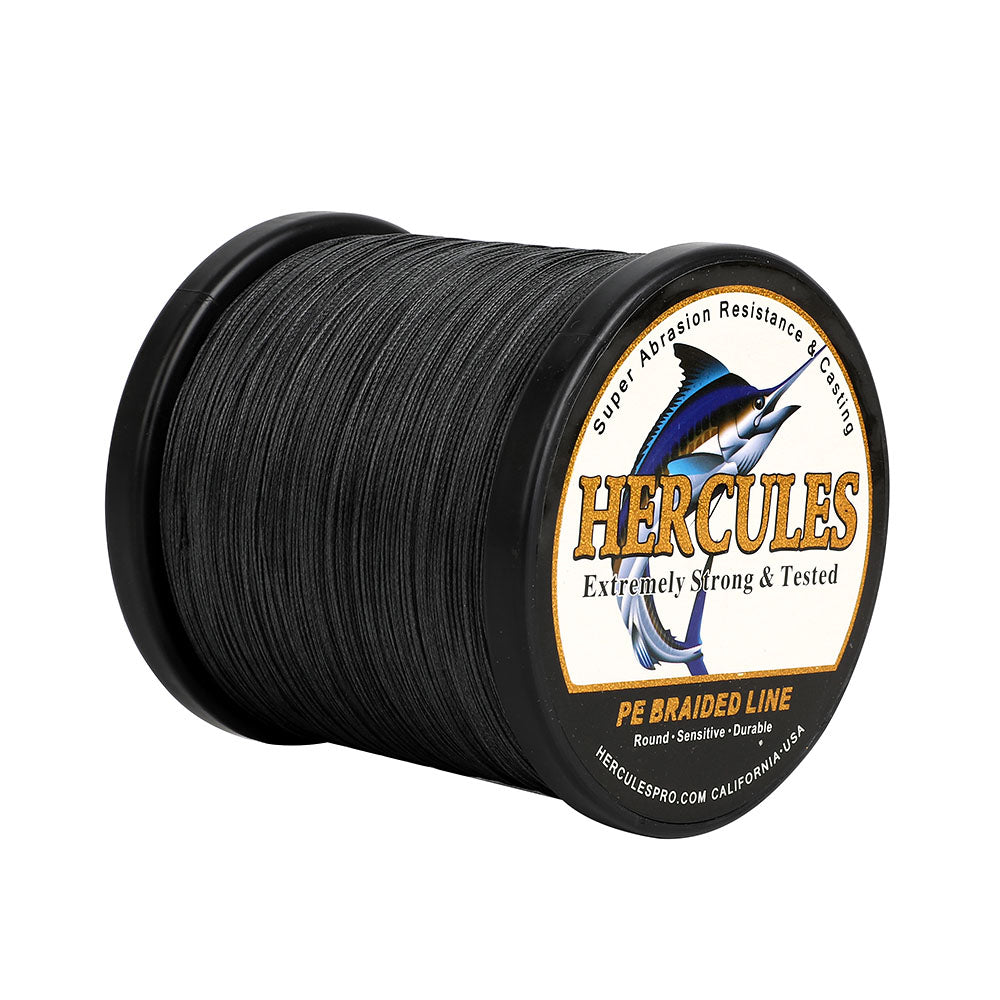 500M 547Yds Black 6lb-100lb HERCULES PE Braided Fishing Line 4 Strands Hercules Fishing Tackle 500M 547Yds Black 6lb-100lb HERCULES PE Braided Fishing Line 4 Strands Hercules Fishing Tackle