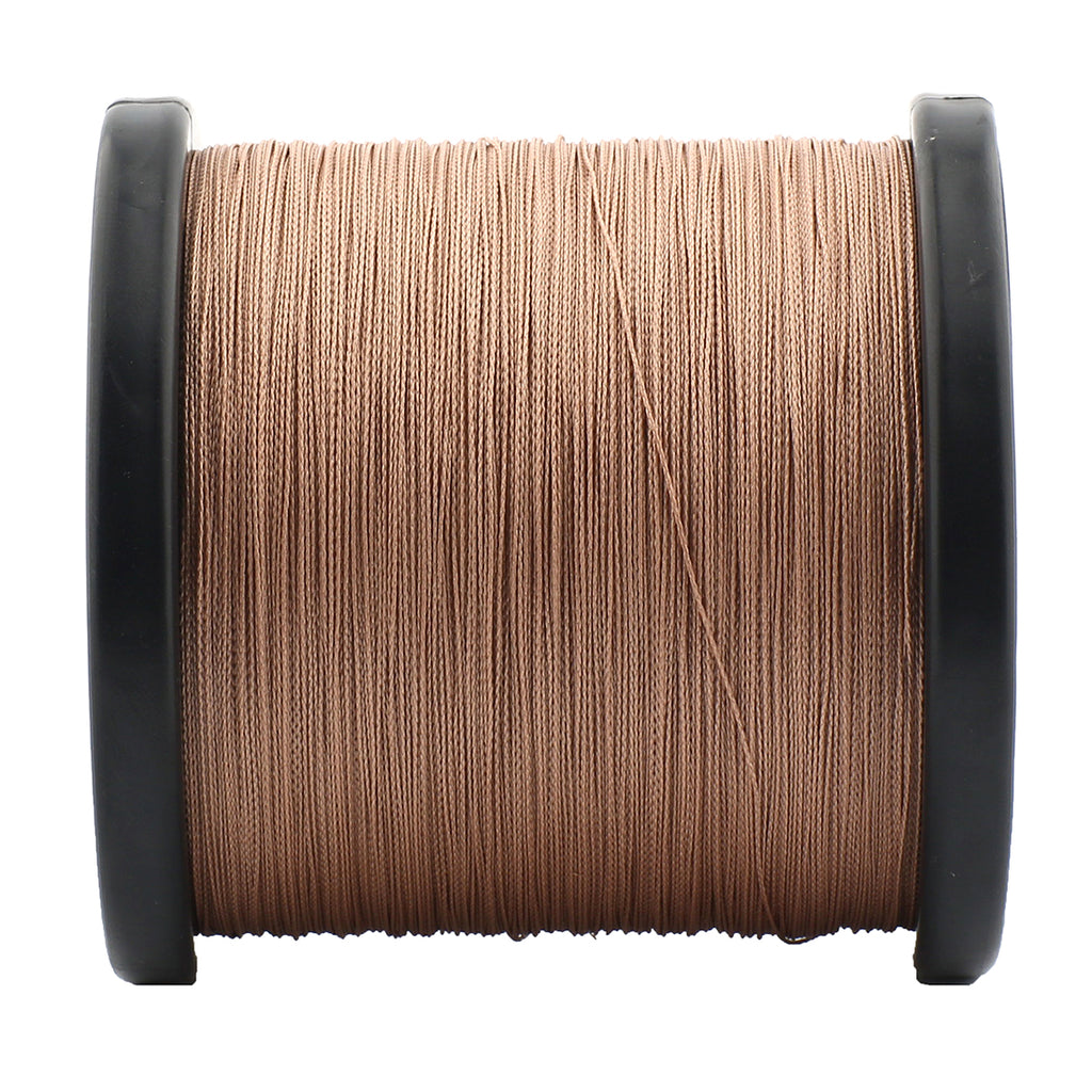 HERCULES No Fade Fishing Line Brown 4 Strands 6LB-100LB Super Strong PE Braided Fishing Line HERCULES