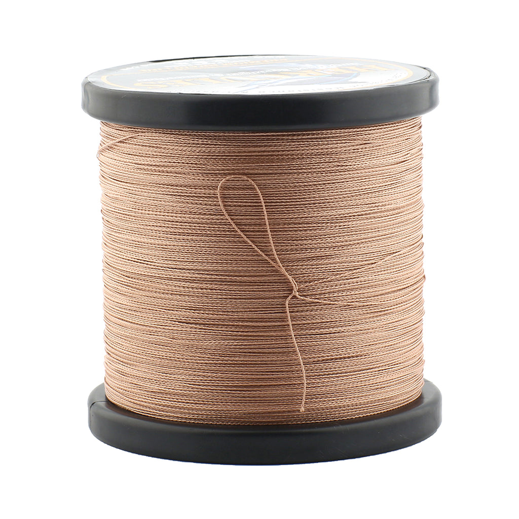 HERCULES No Fade Fishing Line Brown 4 Strands 6LB-100LB Super Strong PE Braided Fishing Line HERCULES
