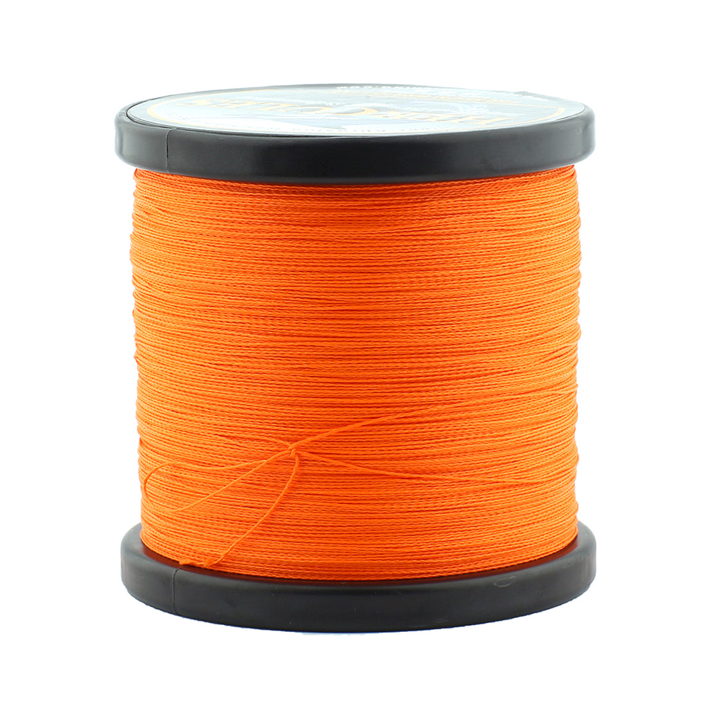 HERCULES No Fade Fishing Line Orange 4 Strands 6LB-100LB Super Strong PE Braided Fishing Line HERCULES