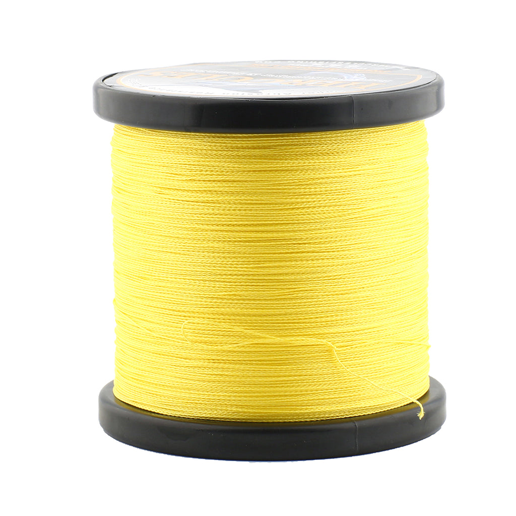 HERCULES No Fade Fishing Line Yellow 4 Strands 6LB-100LB Super Strong PE Braided Fishing Line HERCULES